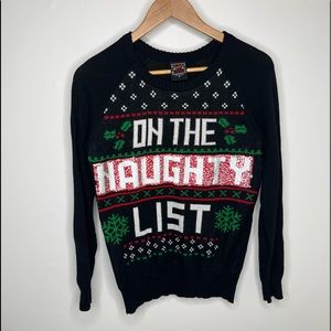 Reversible Christmas Sweater “Naughty or Nice”